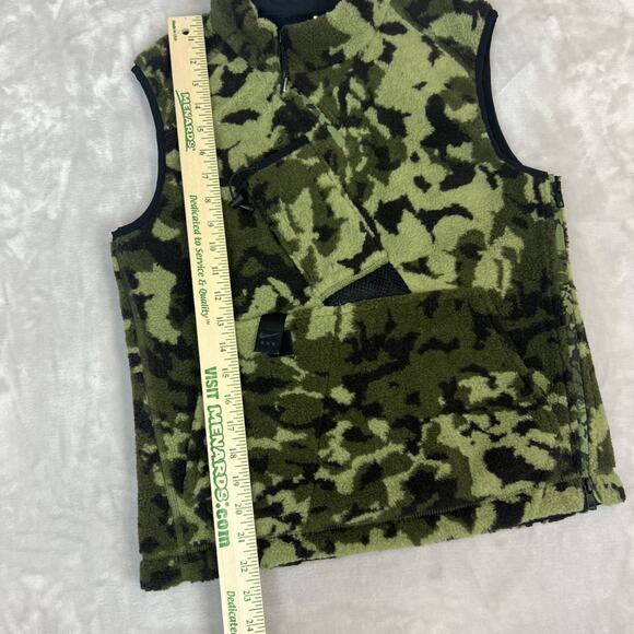Nike Lab MMW Mathew Williams Vest Adult XS Green Camo 1/4 Zip Pullover Fleece - Picture 4 of 9
